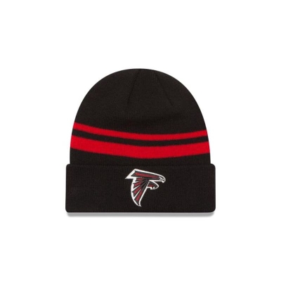 Black Atlanta Falcons Hat - New Era NFL Cuff Knit Beanie USA1893764